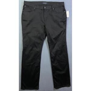 New James Icon Womens Hunter Z 12530 Jeans Aged Black Stretch Plus 18 Made USA